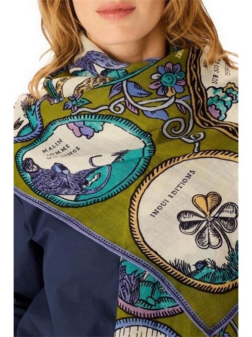 sciarpa donna 70x190 chance inoui militare Inoui Editions | SCARF 70 CHANCE INOUIKHAKI